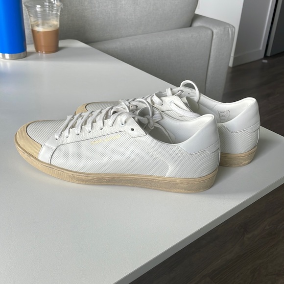 Brand New - Saint Laurent - Court Classic Low Top Sneakers - Picture 6 of 12